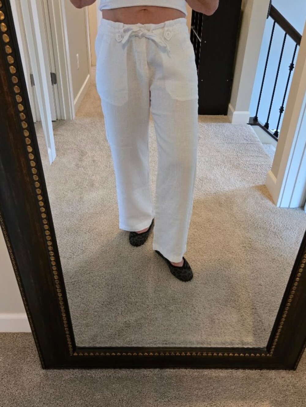 Sanctuary White Linen Pants, Sz. 28/6